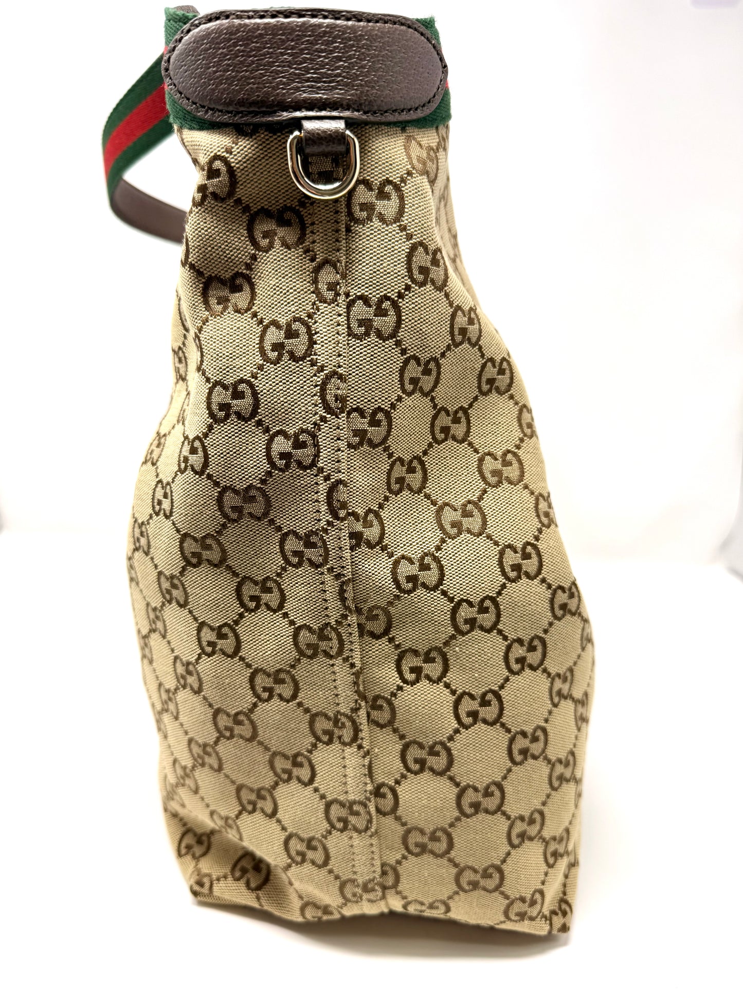 Giglio Large Tote Bag Beige/Brown GG Canvas - Gucci