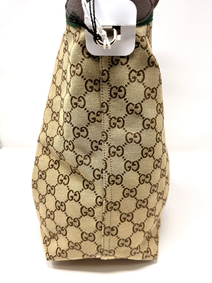 Giglio Large Tote Bag Beige/Brown GG Canvas - Gucci