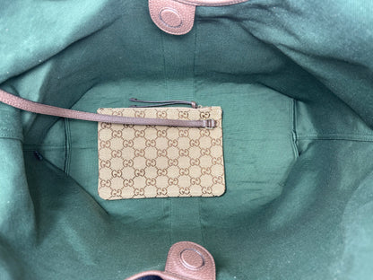 Giglio Large Tote Bag Beige/Brown GG Canvas - Gucci