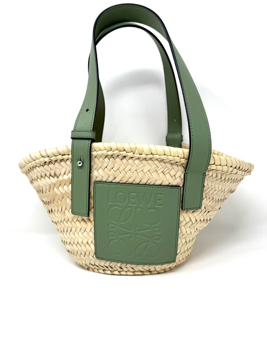 Ibiza Small Basket Bag Natural Palm Leaf - Loewe