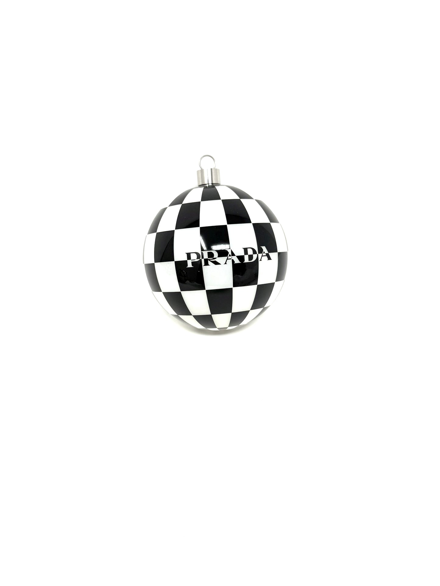 Glass Christmas Ornament Set Black/White - Prada