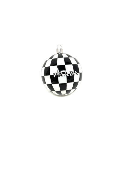 Glass Christmas Ornament Set Black/White - Prada