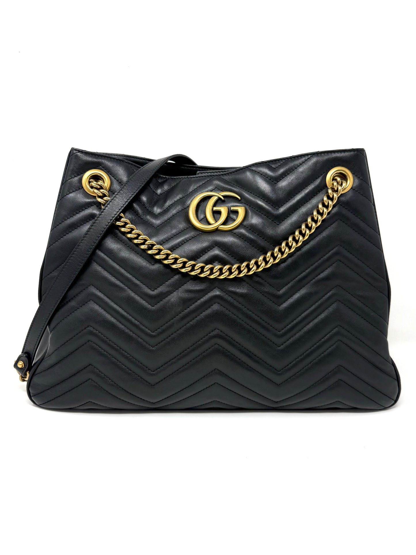 GG Marmont Medium Tote Black - Gucci