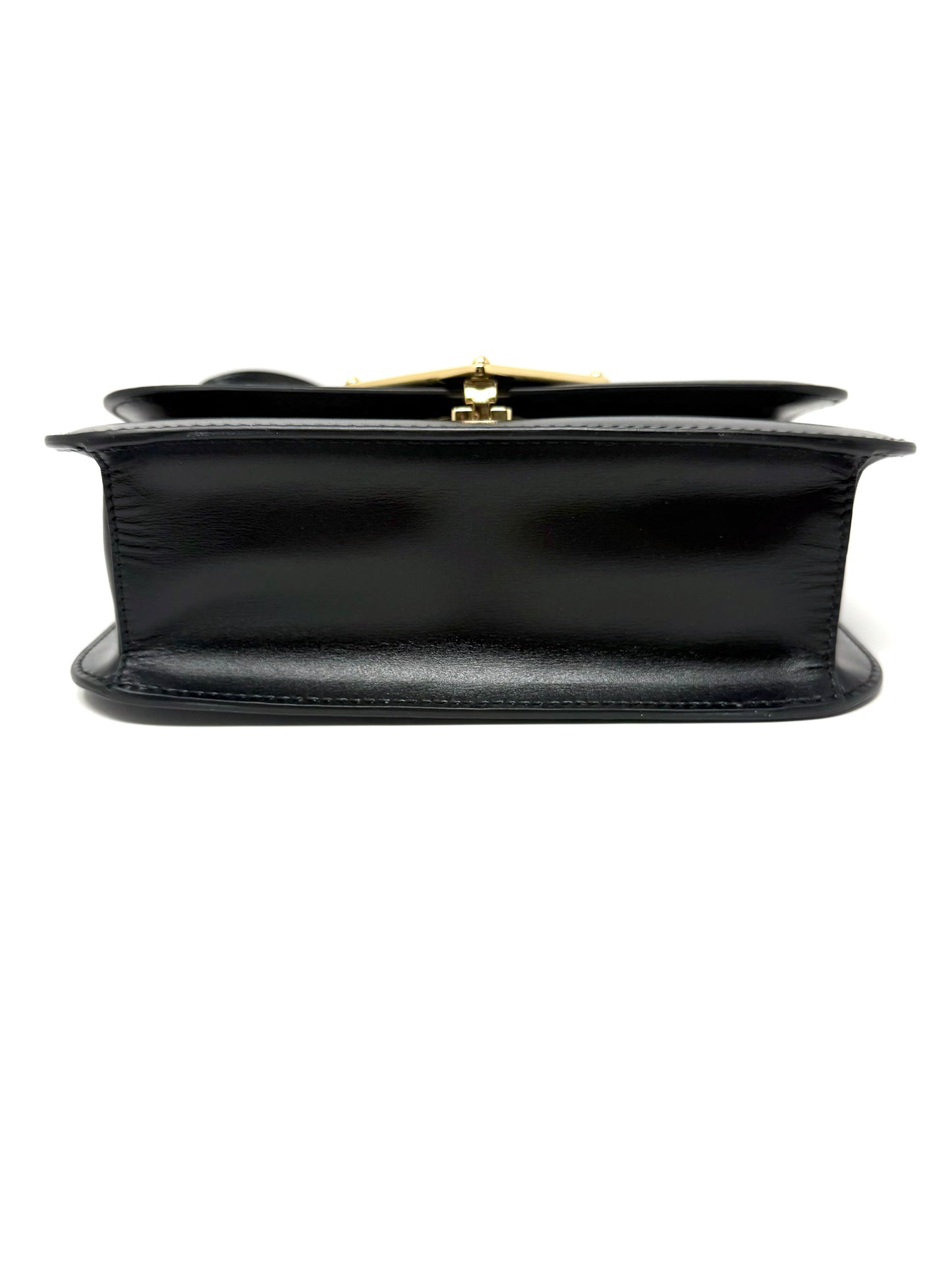 Embleme Shoulder Bag Black - Prada