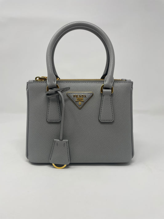 Galleria Saffiano Leather mini-bag Cornflower - Prada