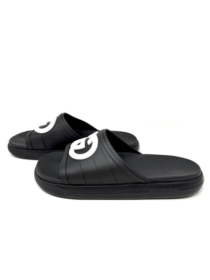 Men's Interlocking G Rubber Slide Black - Gucci