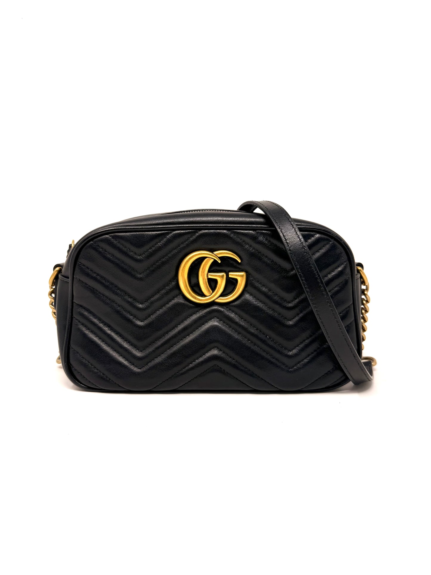 Marmont Small Camera Bag Black - Gucci