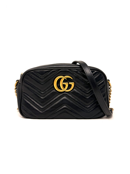 Marmont Small Camera Bag Black - Gucci