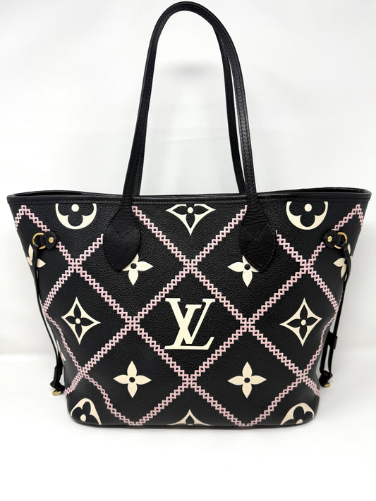 Monogram Neverfull MM Black - Louis Vuitton