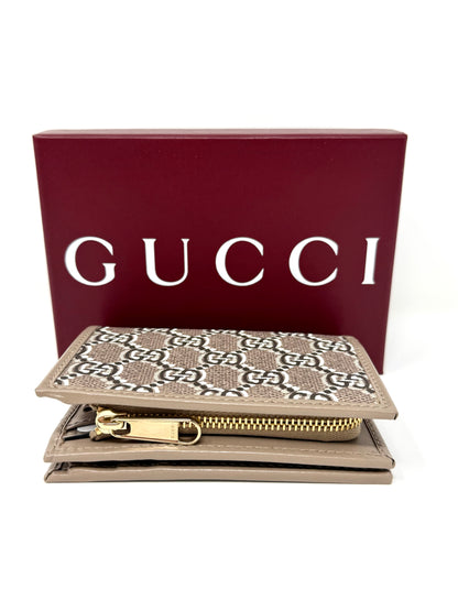 Monogram Small Wallet Brown - Gucci