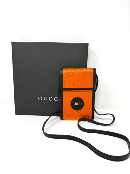 Off The Grid Mini Nylon Crossbody Bag Orange - Gucci