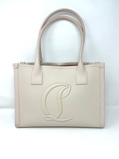 By My Side Tote Calfskin Leche - Christian Louboutin