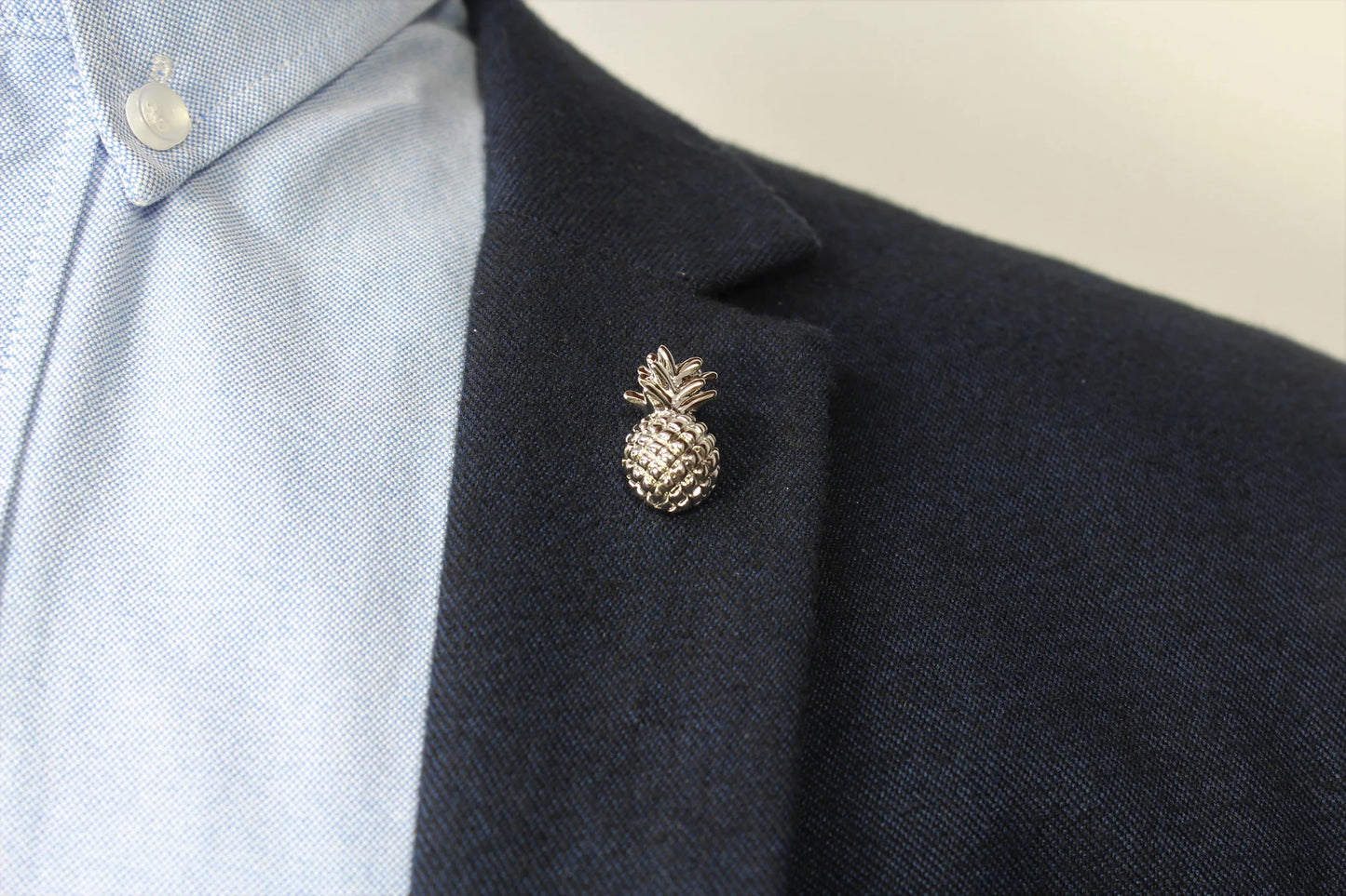 Pineapple Lapel Pin Silver - Stolen Riches