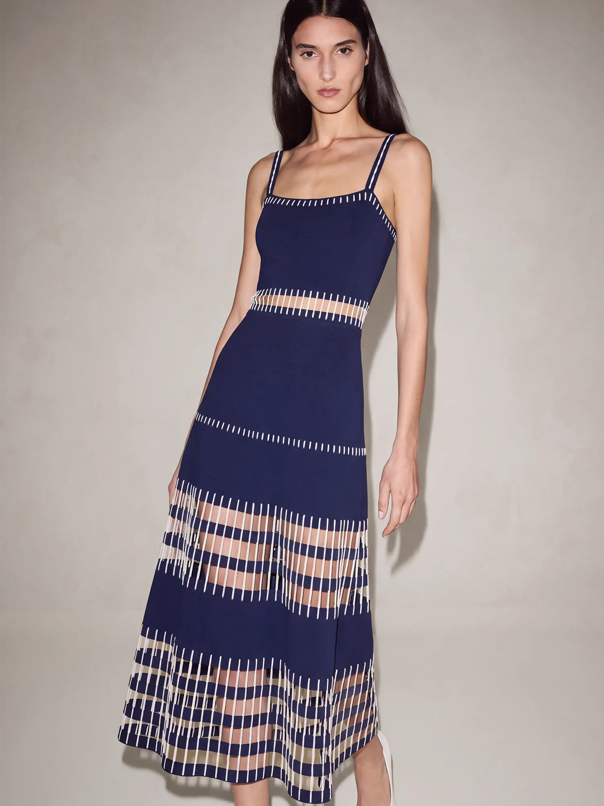 Irisine Dress Navy Blue - Alexis