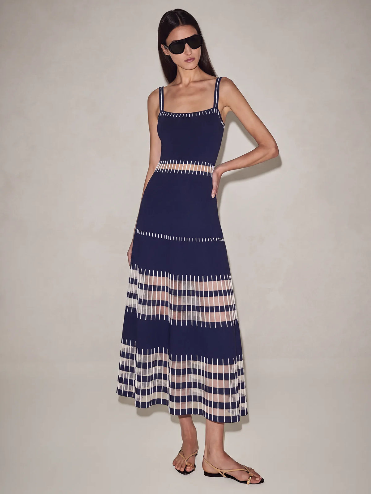 Irisine Dress Navy Blue - Alexis