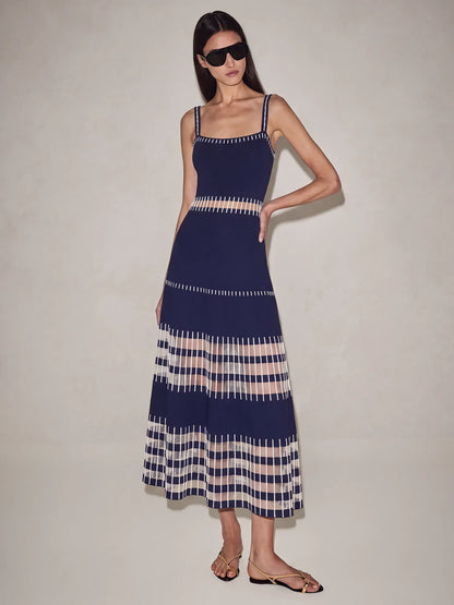Irisine Dress Navy Blue - Alexis