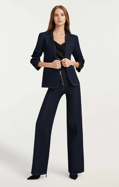 Denim Khloe Blazer Indigo - Cinq à Sept