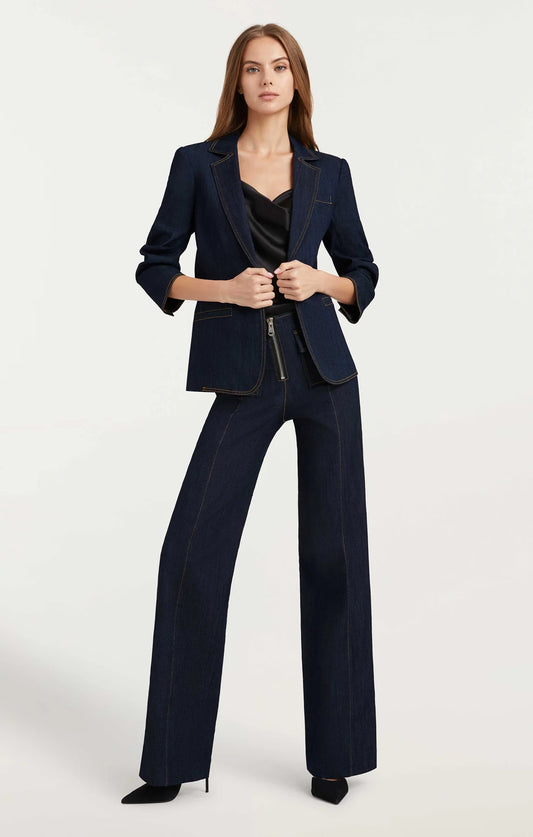 Denim Khloe Blazer Indigo - Cinq à Sept