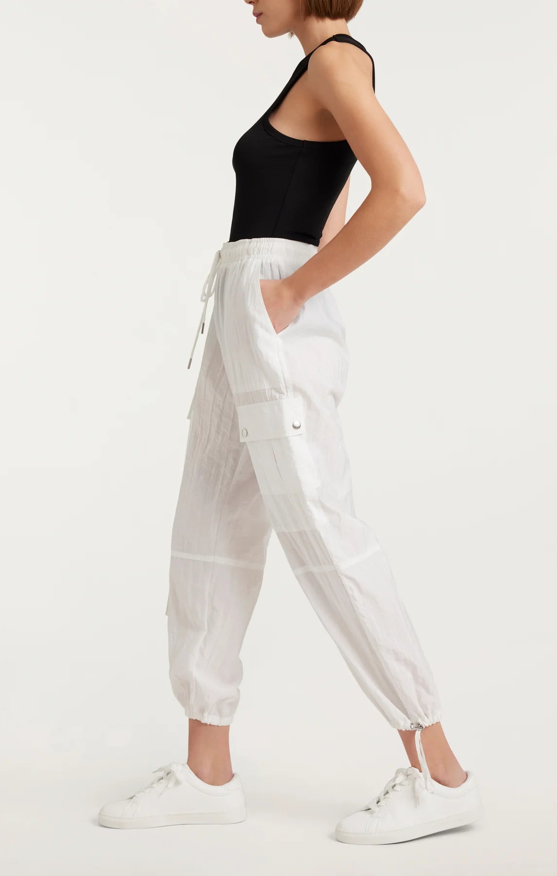 Nitsan Parachute Pant White - Cinq à Sept