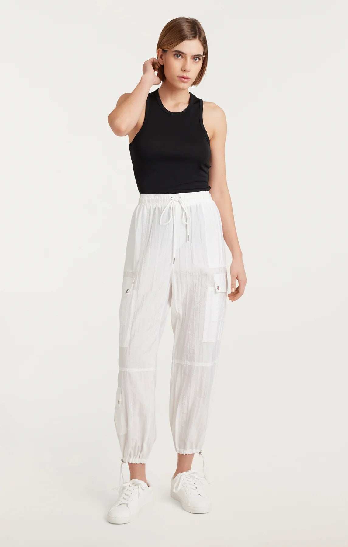 Nitsan Parachute Pant White - Cinq à Sept