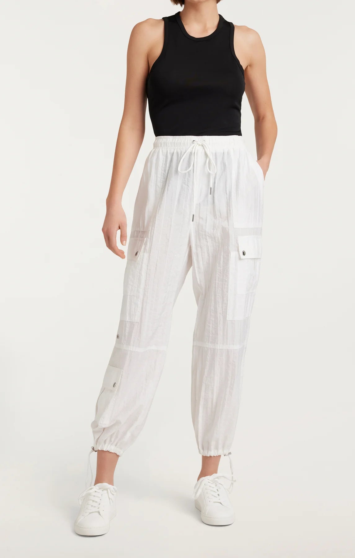 Nitsan Parachute Pant White - Cinq à Sept