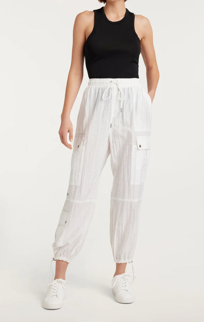 Nitsan Parachute Pant White - Cinq à Sept