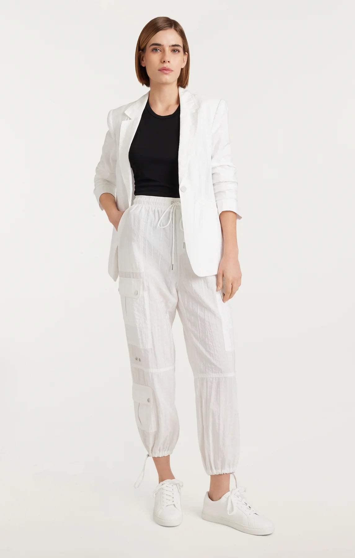 Nitsan Parachute Pant White - Cinq à Sept