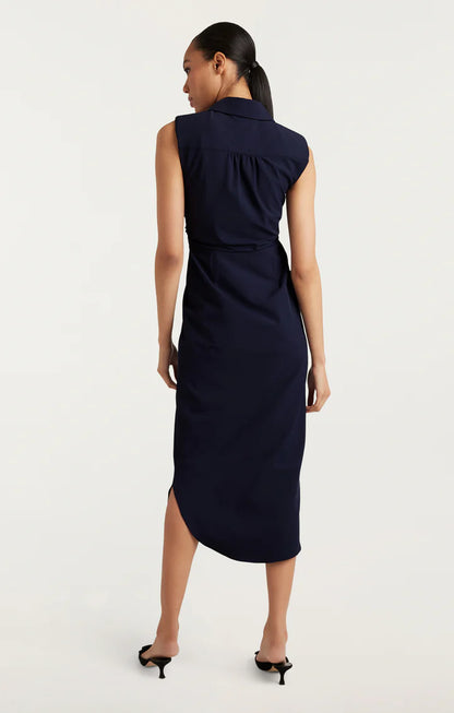Catalina Dress Navy - Cinq à Sept
