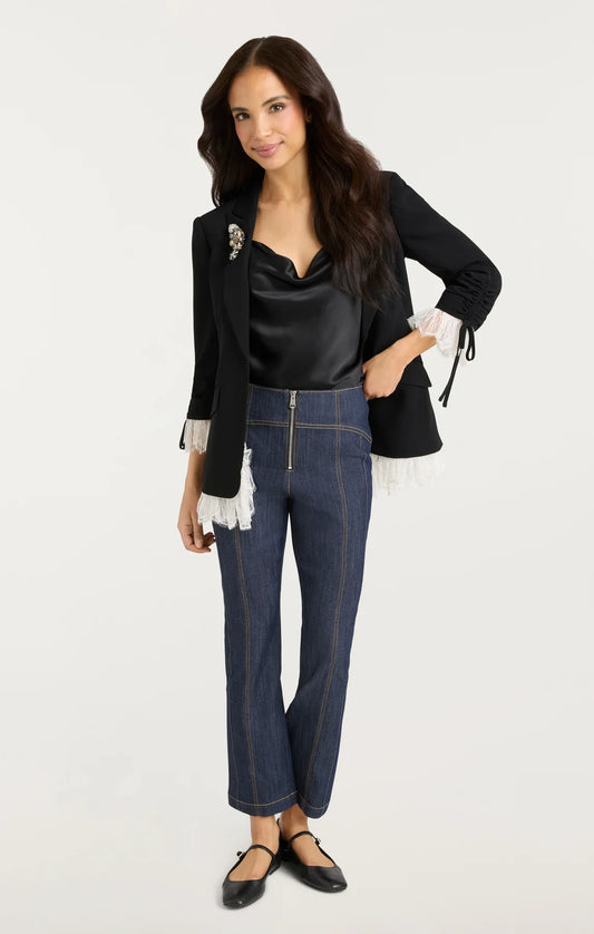 Roxie Blazer Black/Ivory - Cinq à Sept