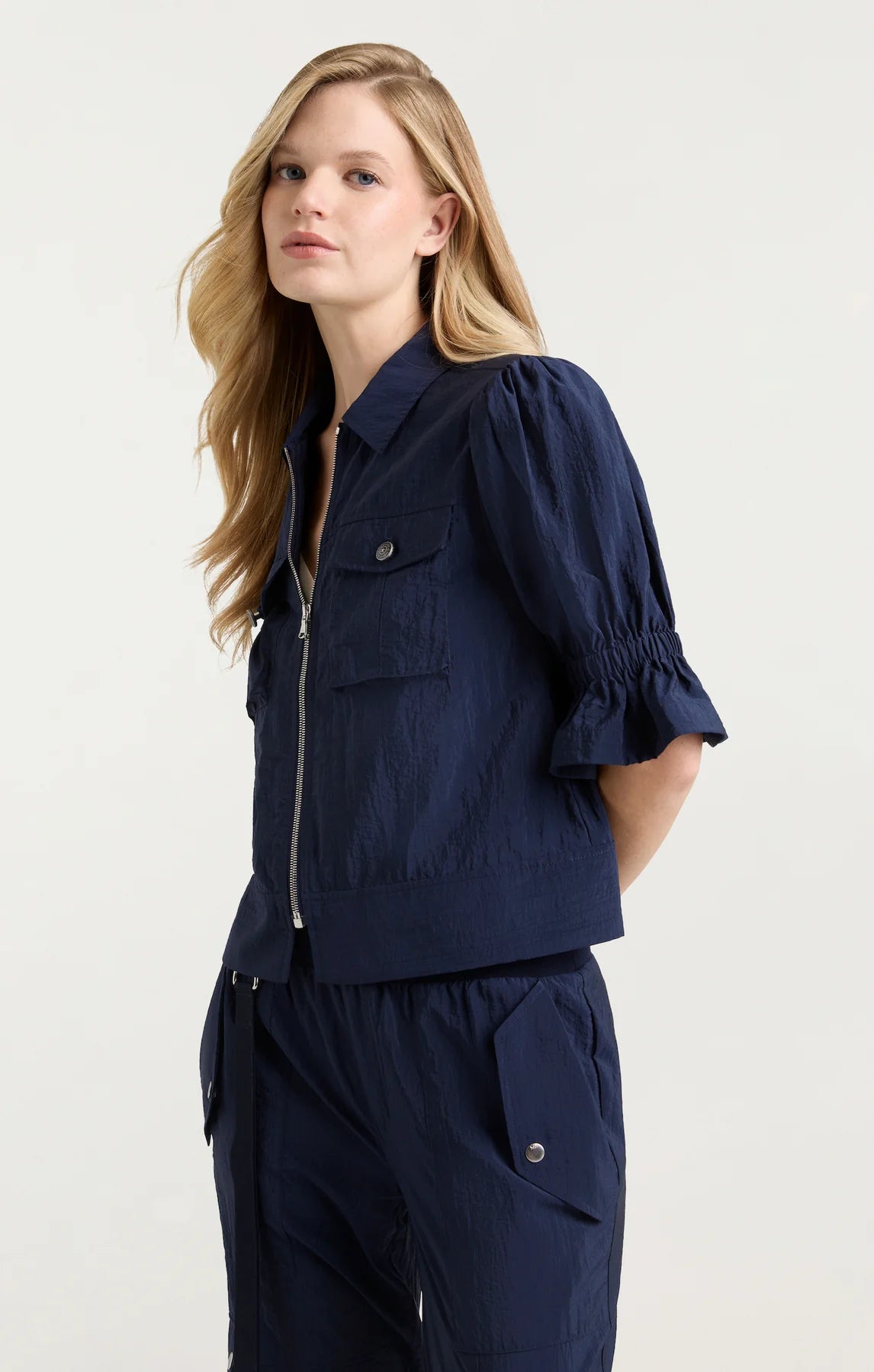 Holly Parachute Jacket Navy - Cinq à Sept
