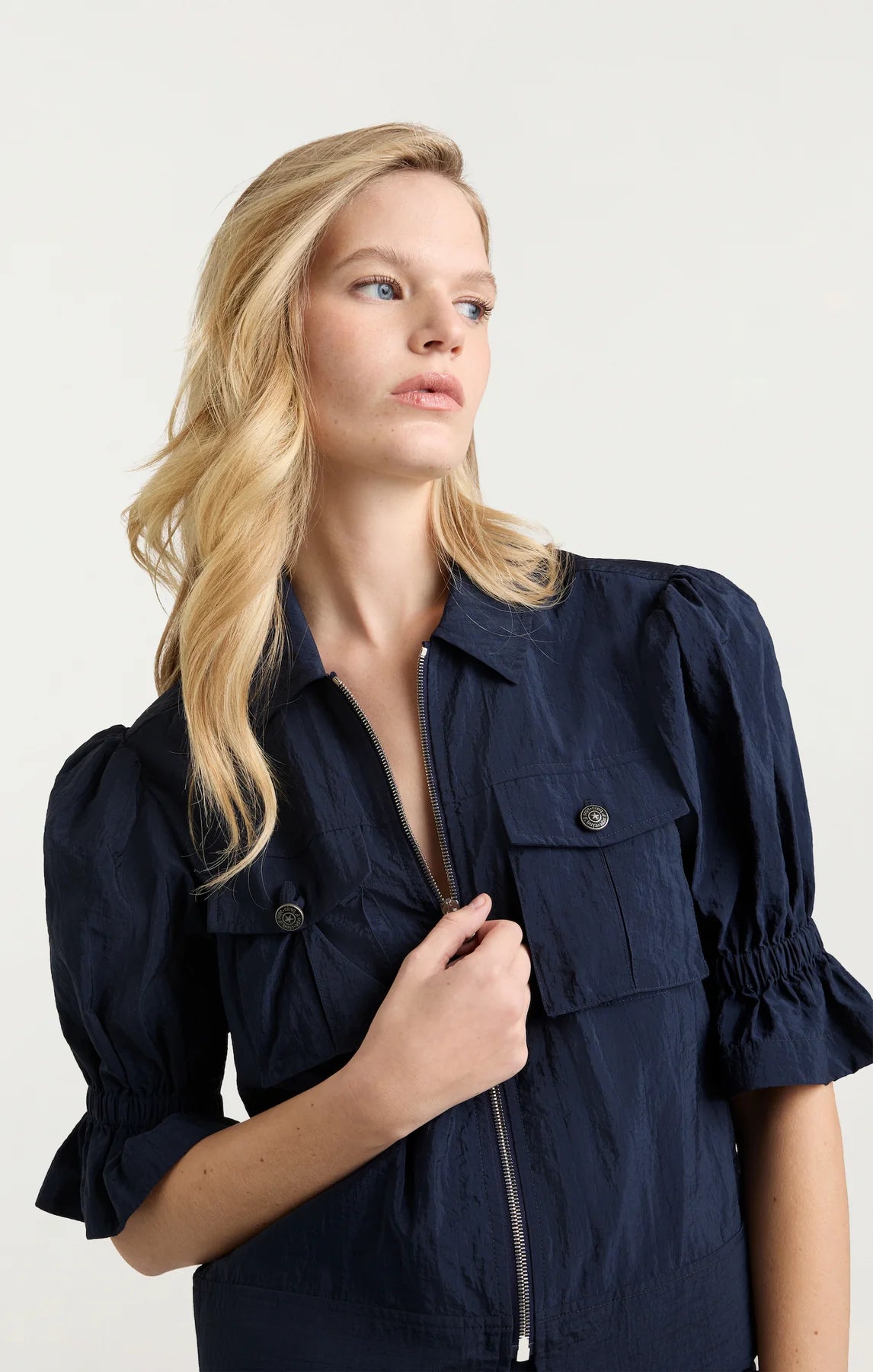 Holly Parachute Jacket Navy - Cinq à Sept