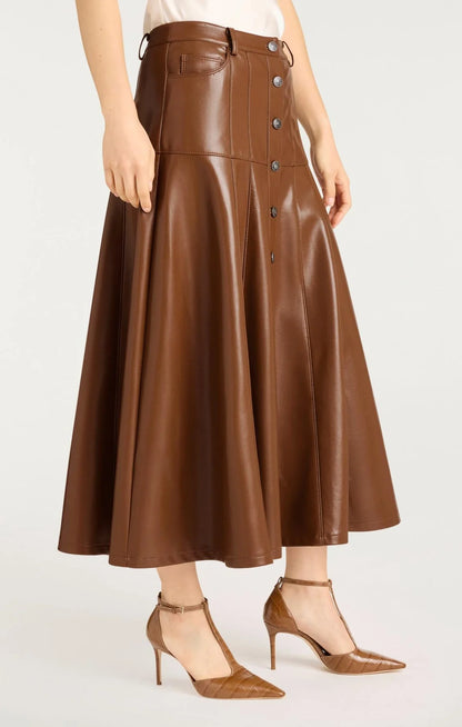 Veena Skirt Dark Sepia - Cinq à Sept