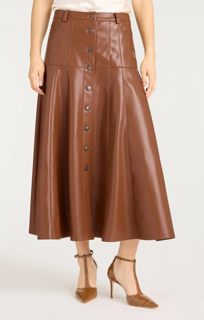 Veena Skirt Dark Sepia - Cinq à Sept