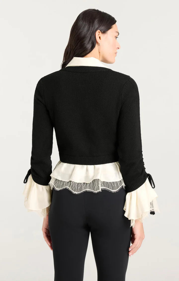 Milla Pullover Black/Ivory - Cinq à Sept