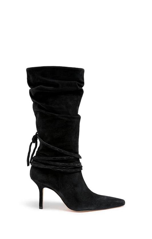 Samina Wrap Around Heel Boot Black - Cinq à Sept