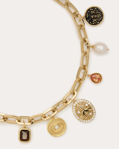 Bellamy Charm Necklace Gold - Ramy Brook