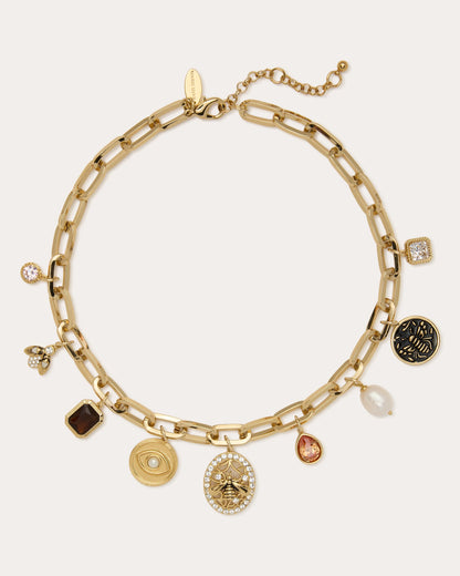 Bellamy Charm Necklace Gold - Ramy Brook