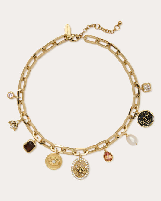 Bellamy Charm Necklace Gold - Ramy Brook