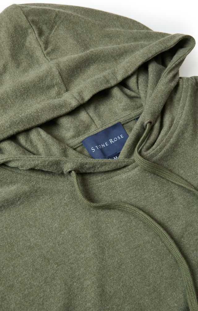 Solid Fleece Hoodie Sage - Stone Rose