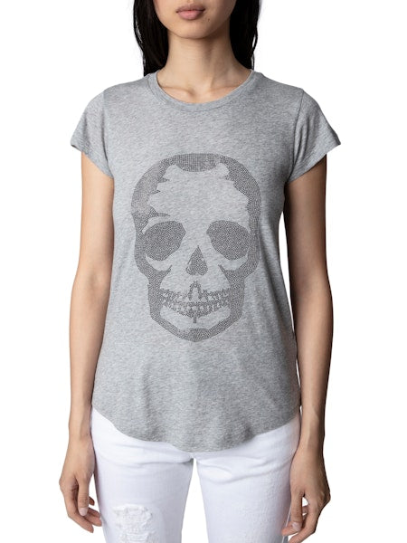 Skinny Skull T-Shirt Gris - Zadig & Voltaire