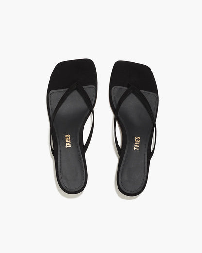 Square Toe Julia Suede Sandal Sable - TKEES