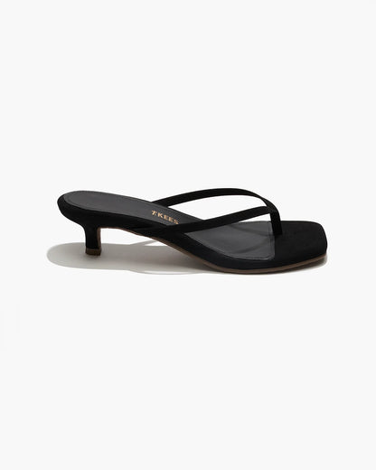 Square Toe Julia Suede Sandal Sable - TKEES