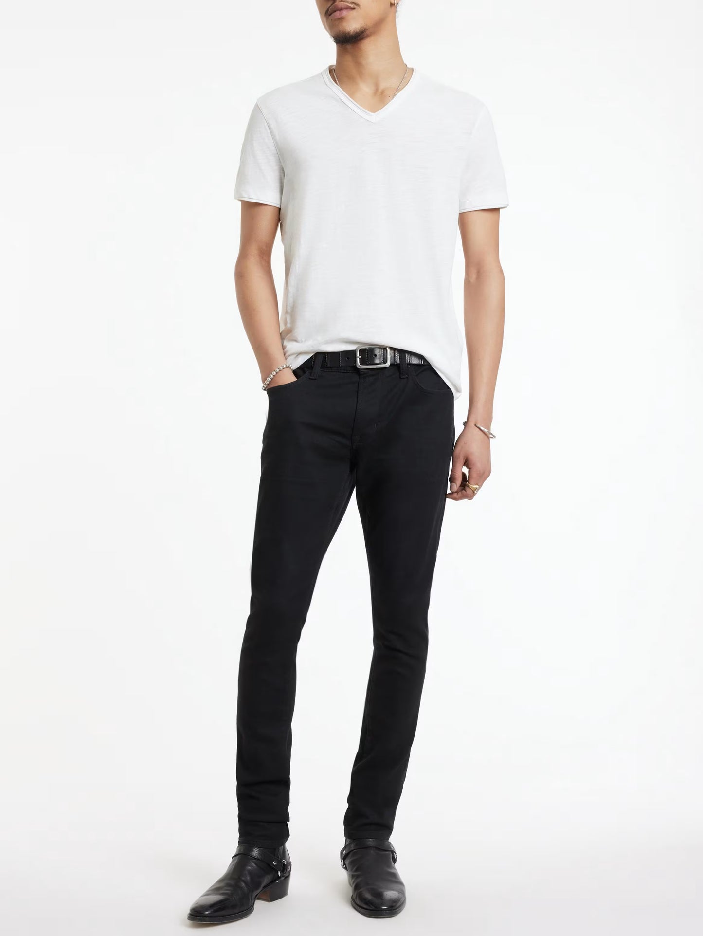 Miles V-Neck Salt - John Varvatos