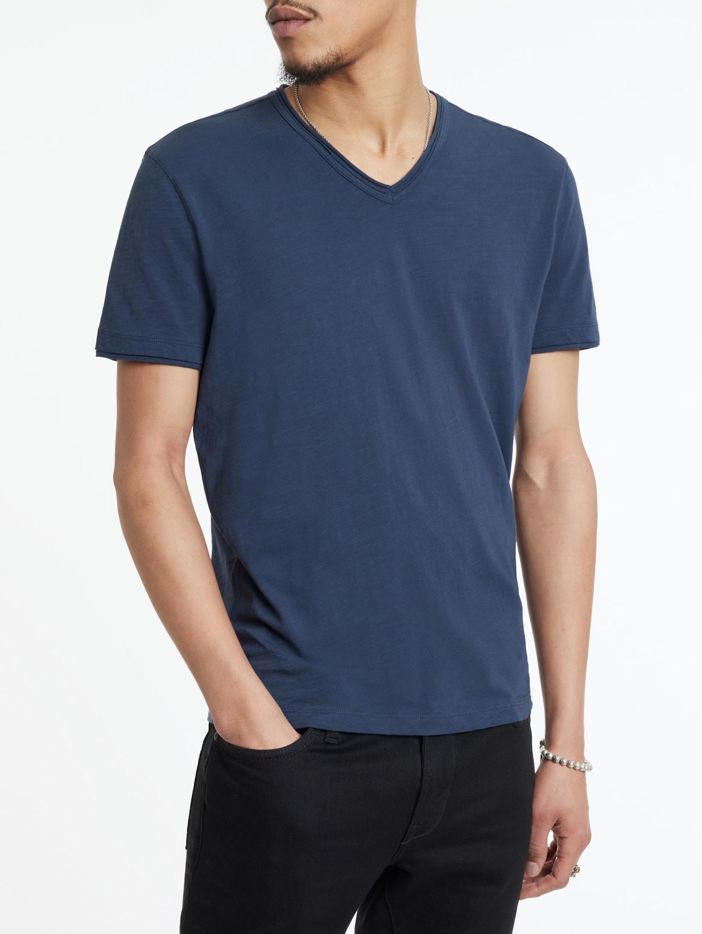 Miles V-Neck Blue - John Varvatos