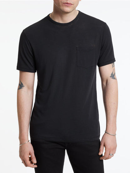 Bond Burnout T-Shirt Black - John Varvatos