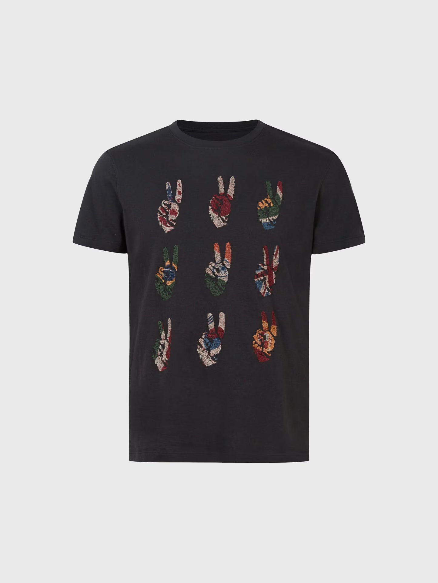 Multi Peace Hand Tee Black - John Varvatos