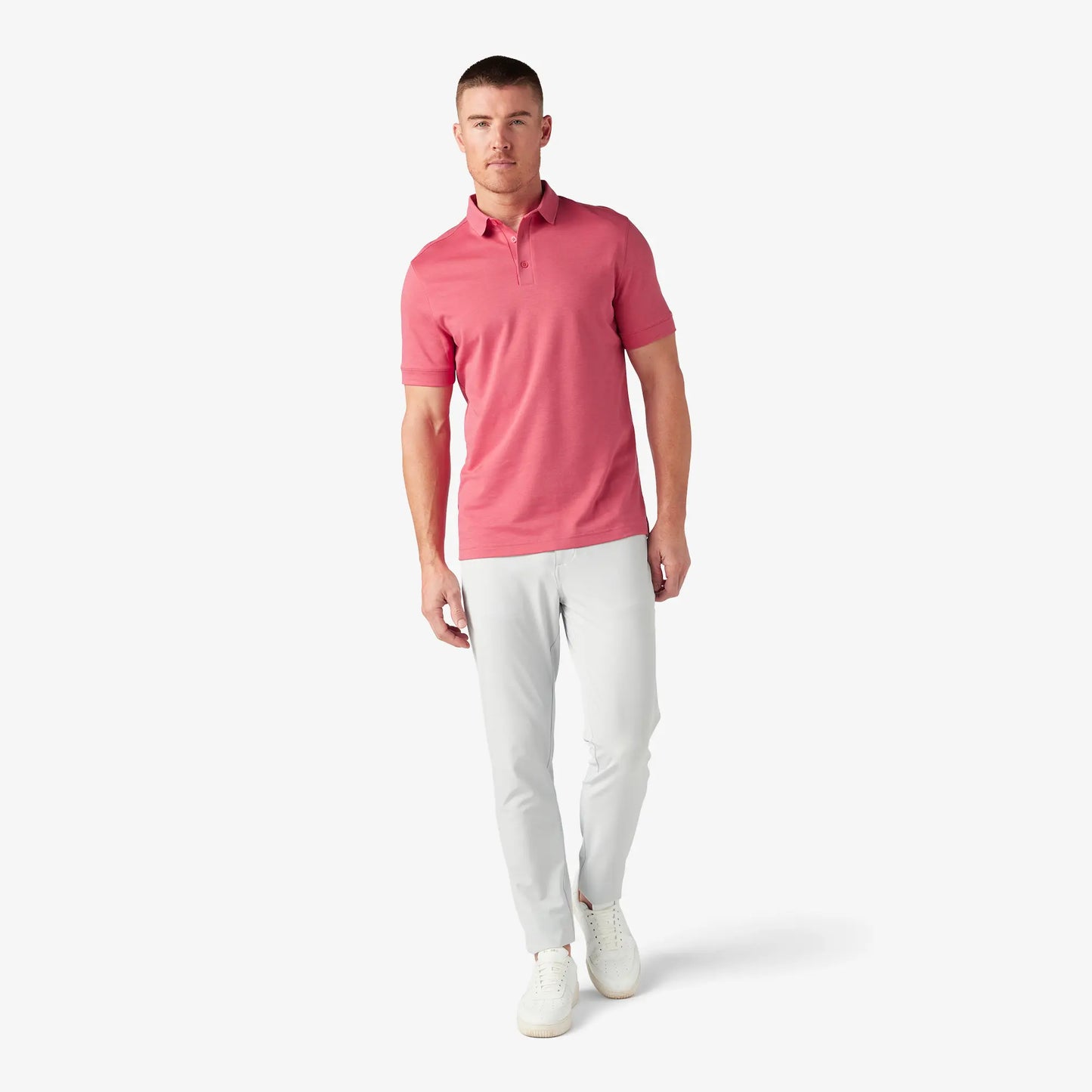 Kent SS Polo Red Clay Solid - Mizzen + Main