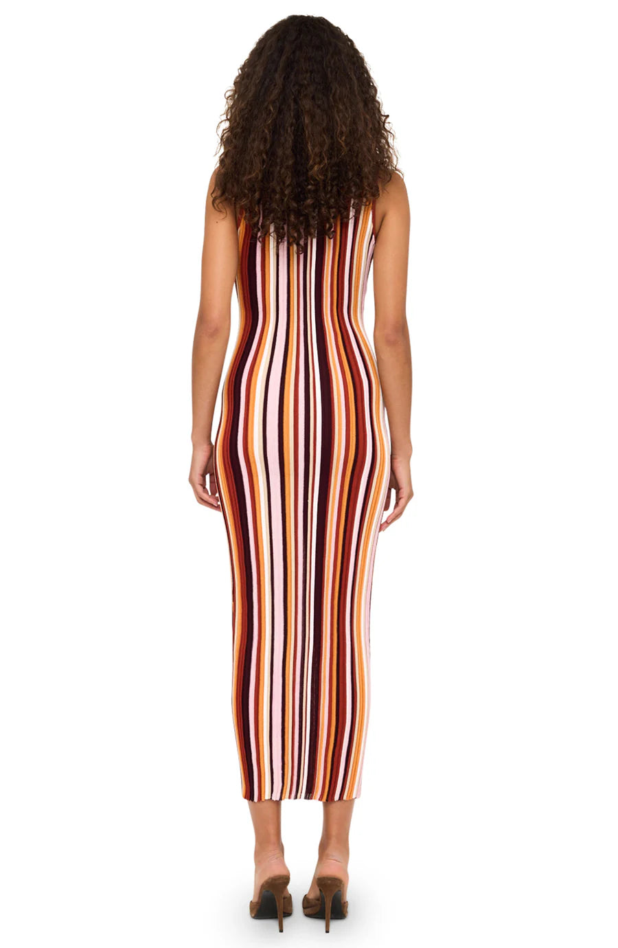 Kerry Knit Dress Rust Multi - Ronny Kobo