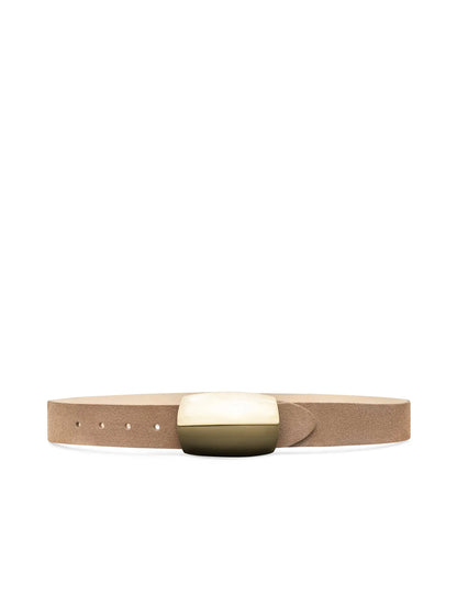 Milou Suede Belt Cappuccino - L'AGENCE