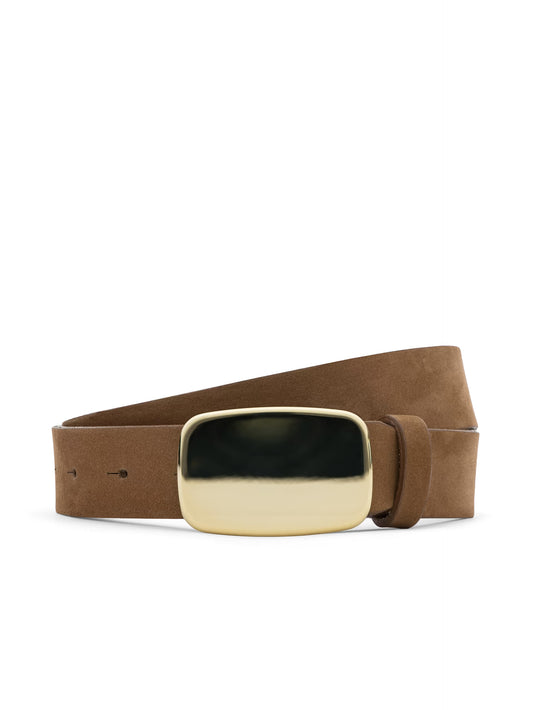 Hennie Suede Belt Tan Nubuck - L'AGENCE